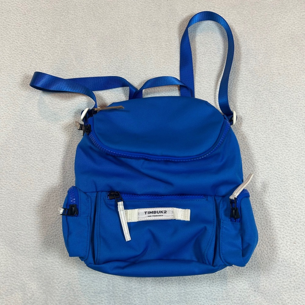 Timbuk2 Mini Backpack‎ Kids OS Blue Canvas Multi-Pocket Small Daypack